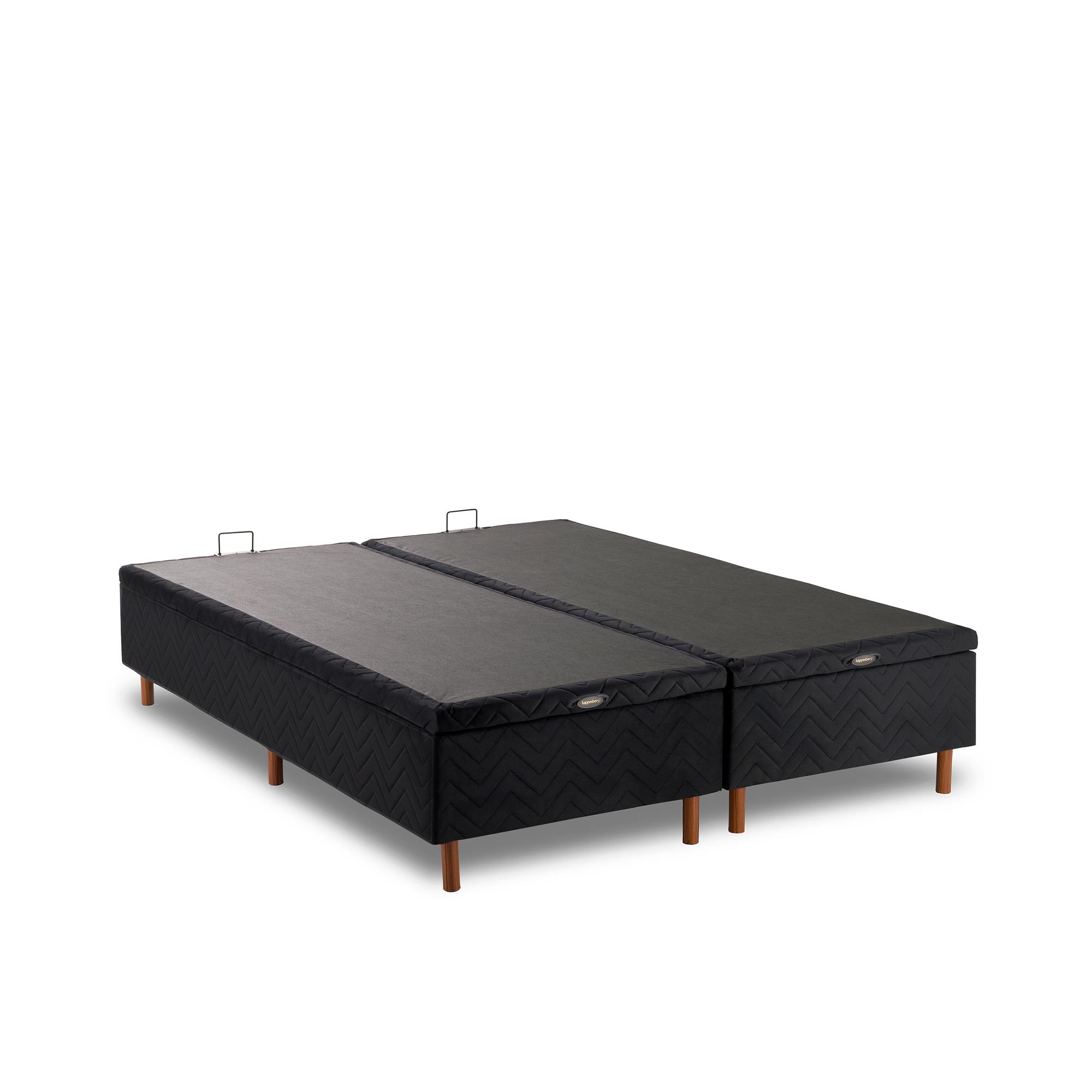 Box Baú Suede Preto