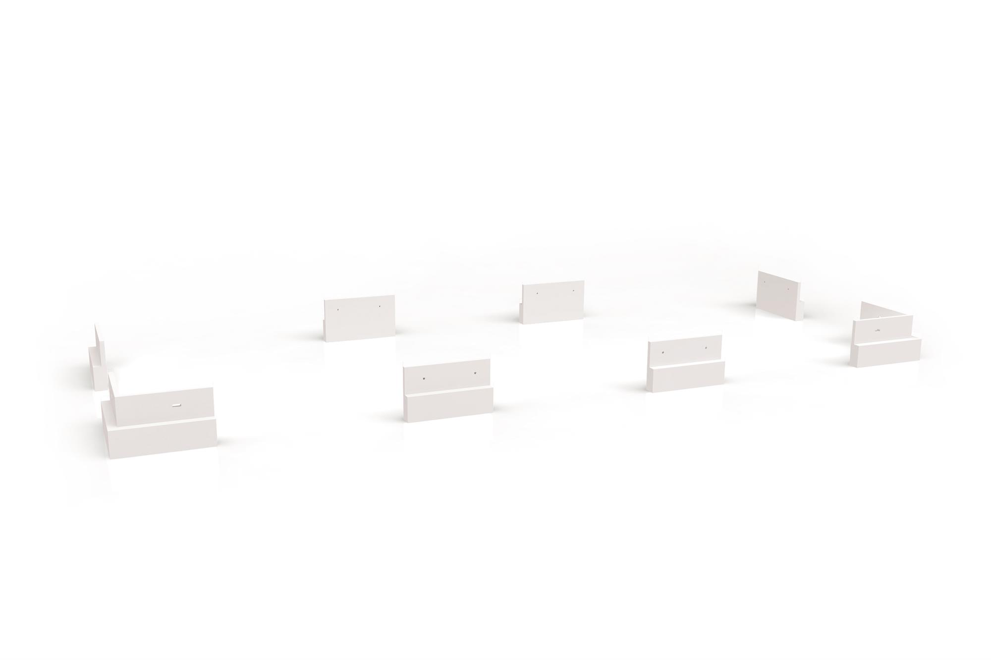 Conjunto 8 pés p/ roupeiro