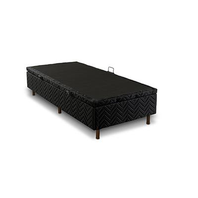 Box Baú Suede Preto