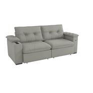 Suede mescla Cinza/Branco