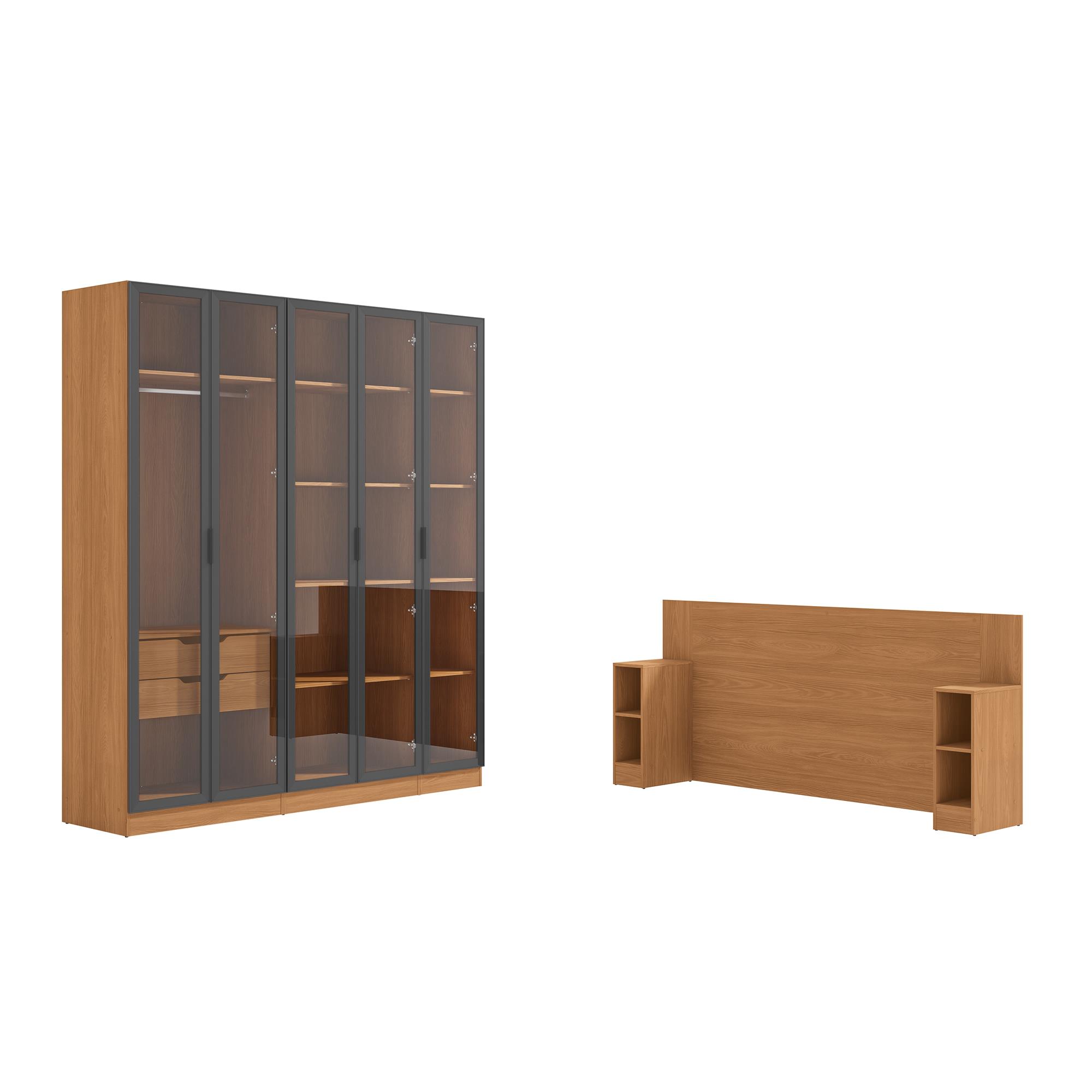 Conj Dormitório Casal 6 peças - Linha Liga