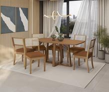 Bouclé Terracota c/ tela bege