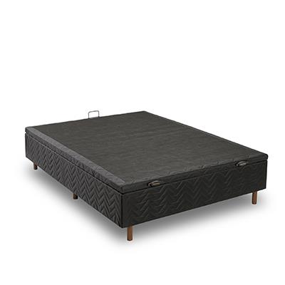 Box Baú Suede Preto