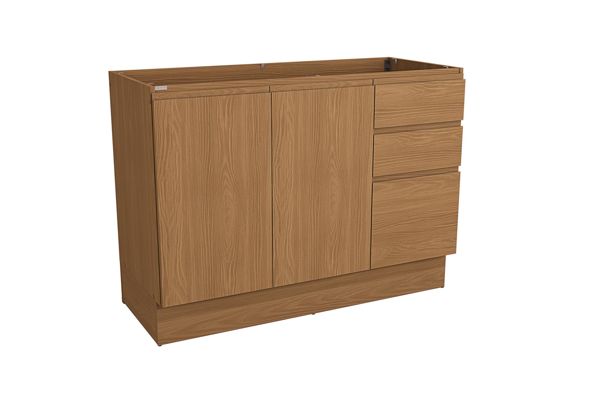 Balcão de Pia 2 portas | 3 gavetas 120cm