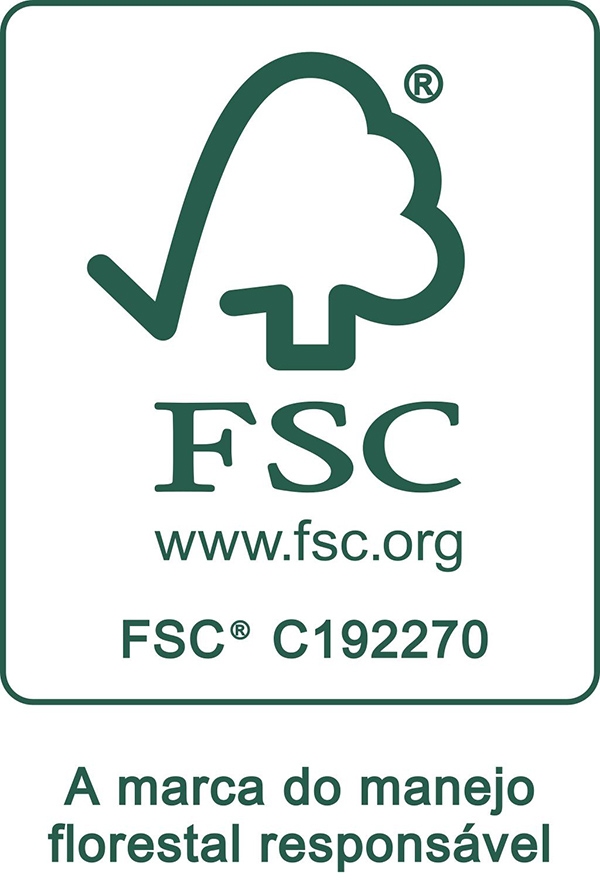 Somos Certificados pelo  FSC® ( Forest Stewardship Council®)