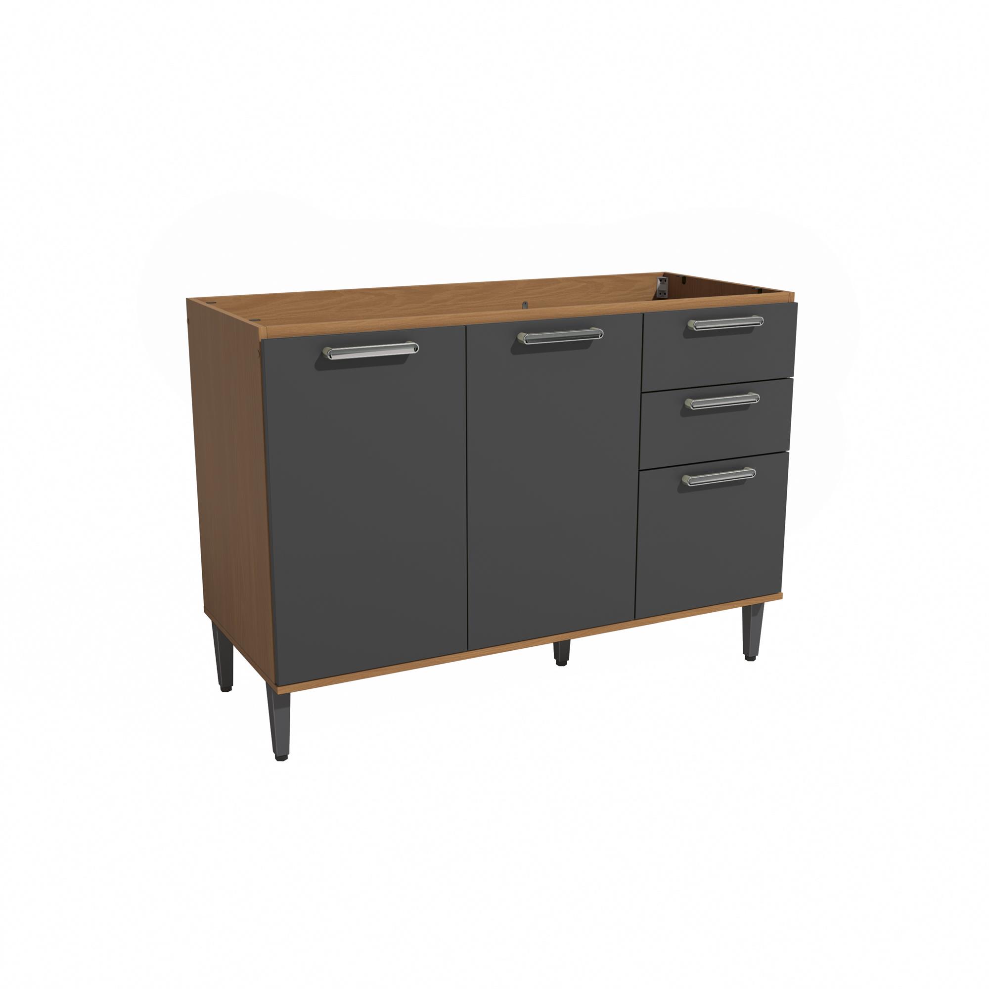 Balcão de Pia 2 portas | 3 gav 120cm