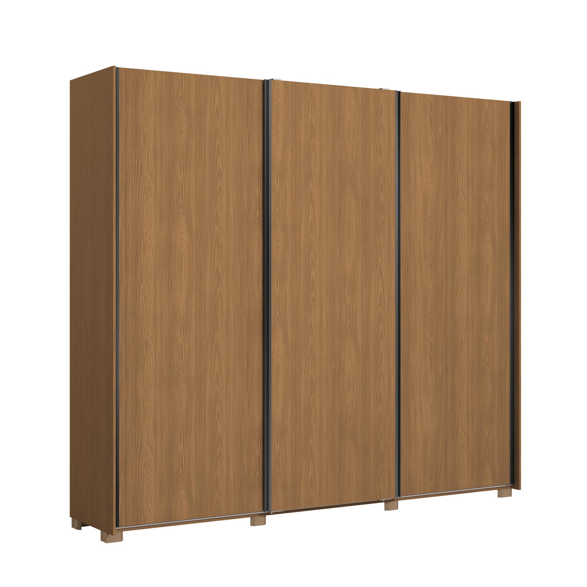 Roupeiro 3 portas correr | 4 gav c/ pés